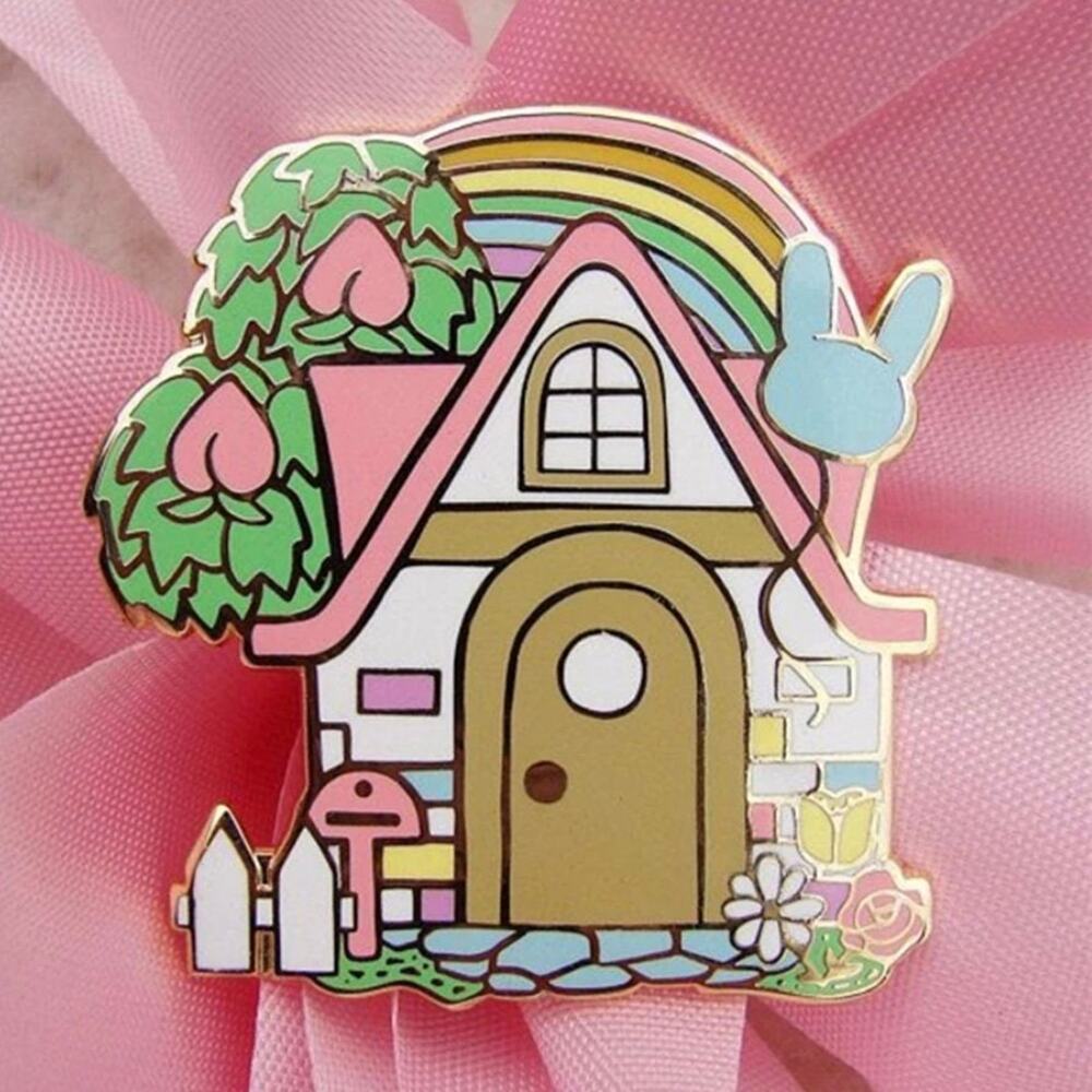 Animal Crossing Rainbow House Enamel Pins 118